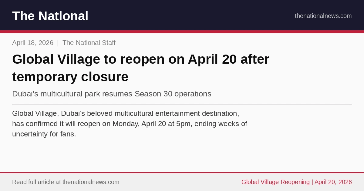 The National News clipping