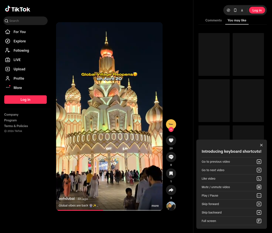 TikTok @oohdubai Global Village
