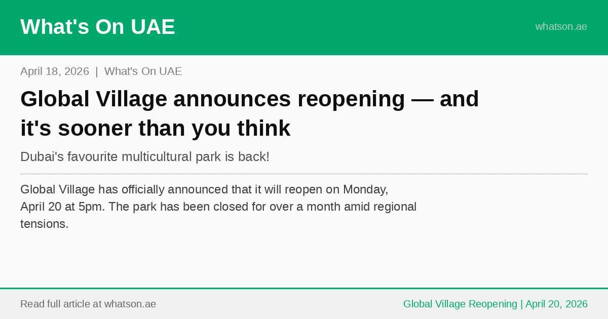 What's On Dubai clipping